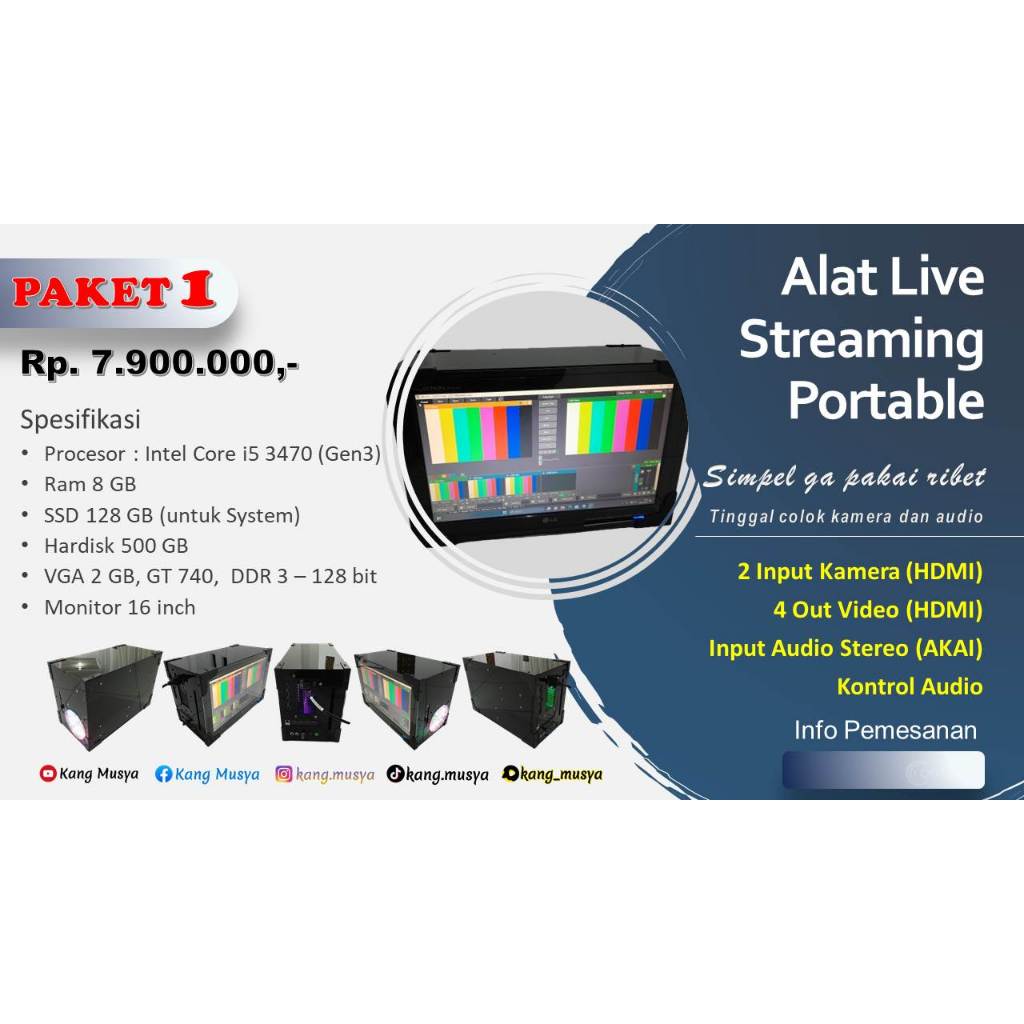 Alat Live Streaming Portable Paket 1