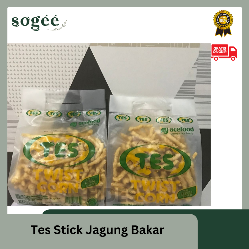 

Sogee ☘️Tes Jagung Barbaque 225gr / Stik Jagung Tes Murah