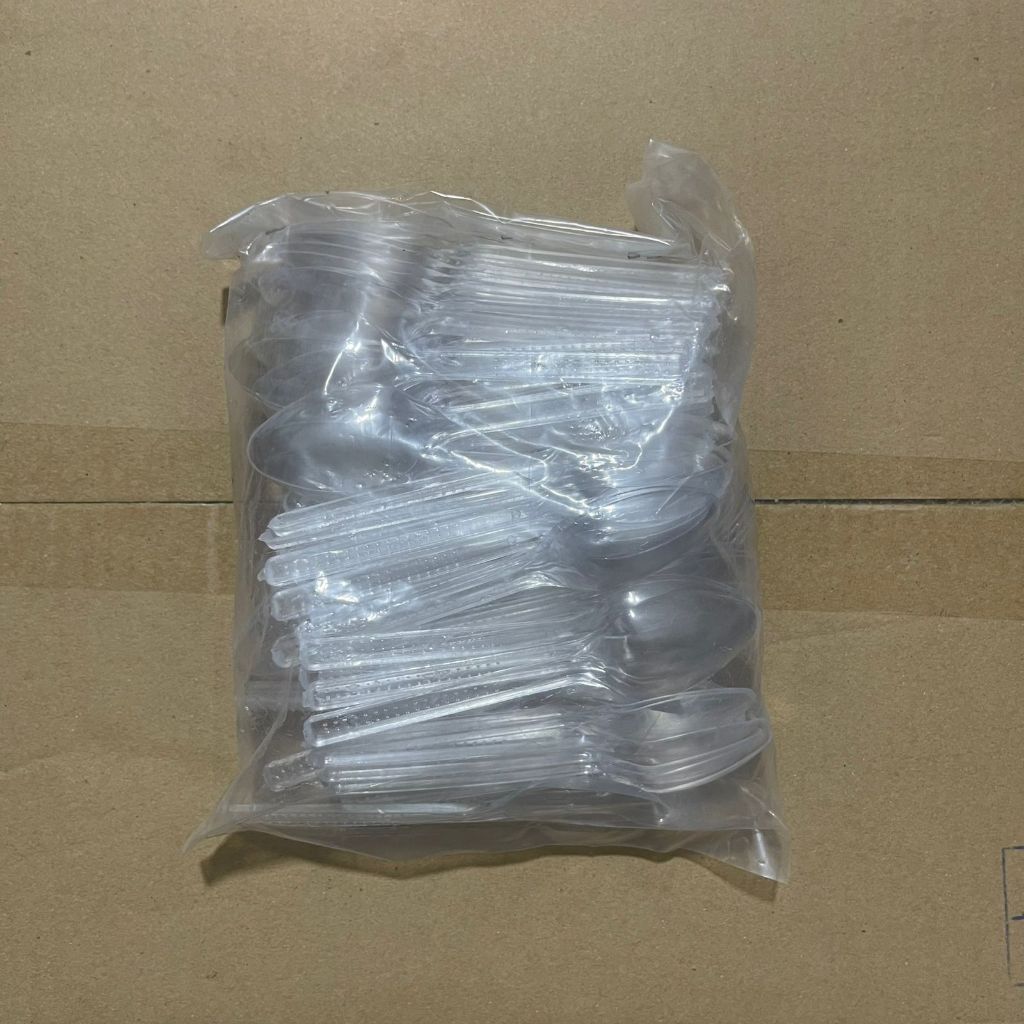 

Sendok Plastik - Sendok Plastik STG Bening isi 100pcs
