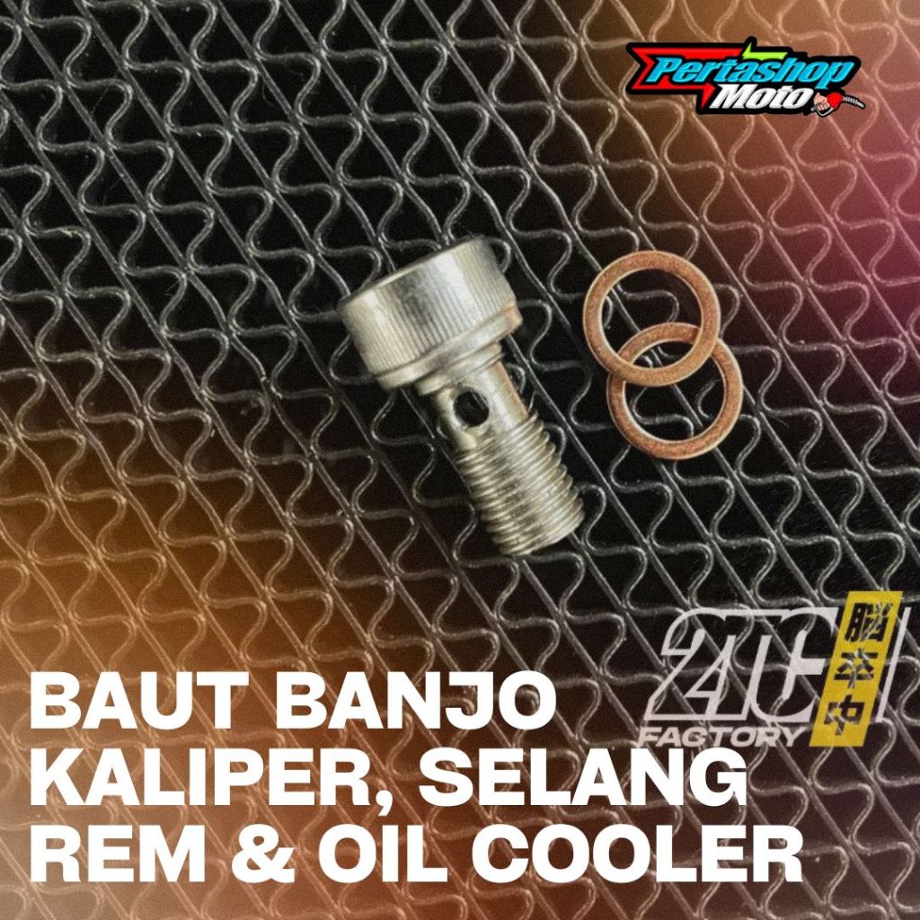 BAUT BANJO STAINLESS UNIVERSAL BAUT DRAT SELANG REM BAUT KALIPER RCB ORIGINAL