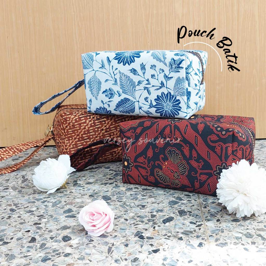 Pouch Batik Hand Bag, Dompet Batik, Souvenir Pouch Batik