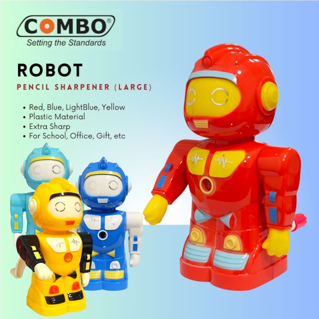 

Serutan Pensil Putar / Rautan Meja Lucu / Auto Pencil Sharpener SH-721 / Serutan Pensil Robot / Table Mechanical Sharpener