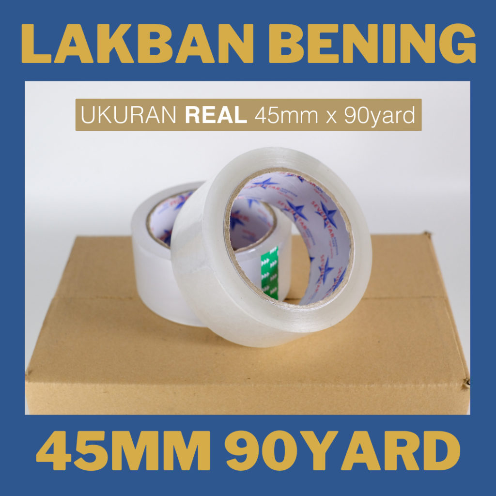 

Lakban OPP Bening Sevenstar 45mm x 90 Yard