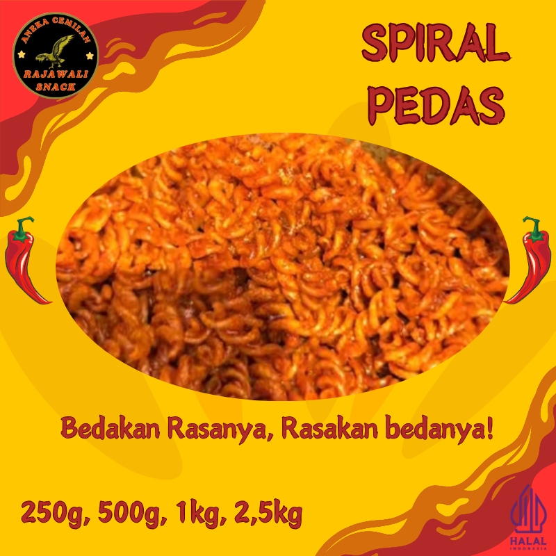 

Makaroni Spiral 1kg Pedas Daun Jeruk Rajawali