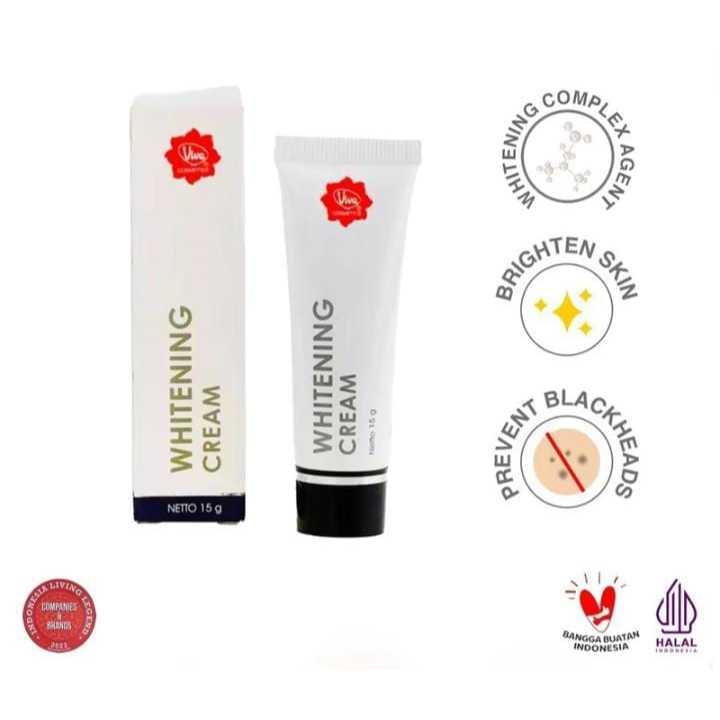 Viva Whitening Cream 15gr - Cream Whitening Viva - Pelembab Wajah Viva crem pemutih wajah