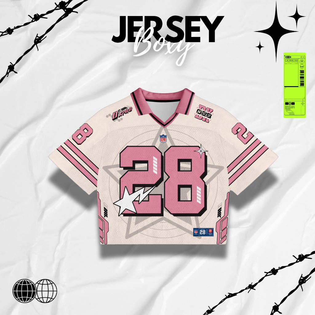 Jersey Boxy Oversize  Dxpro 28 Pink Series Unisex
