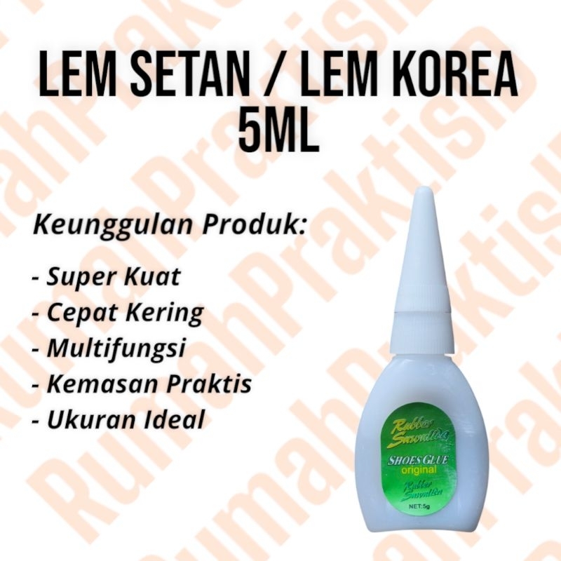 

[5ml] Lem Korea / Lem Setan Original - Solusi Lengkap untuk Rekat yang Kuat!
