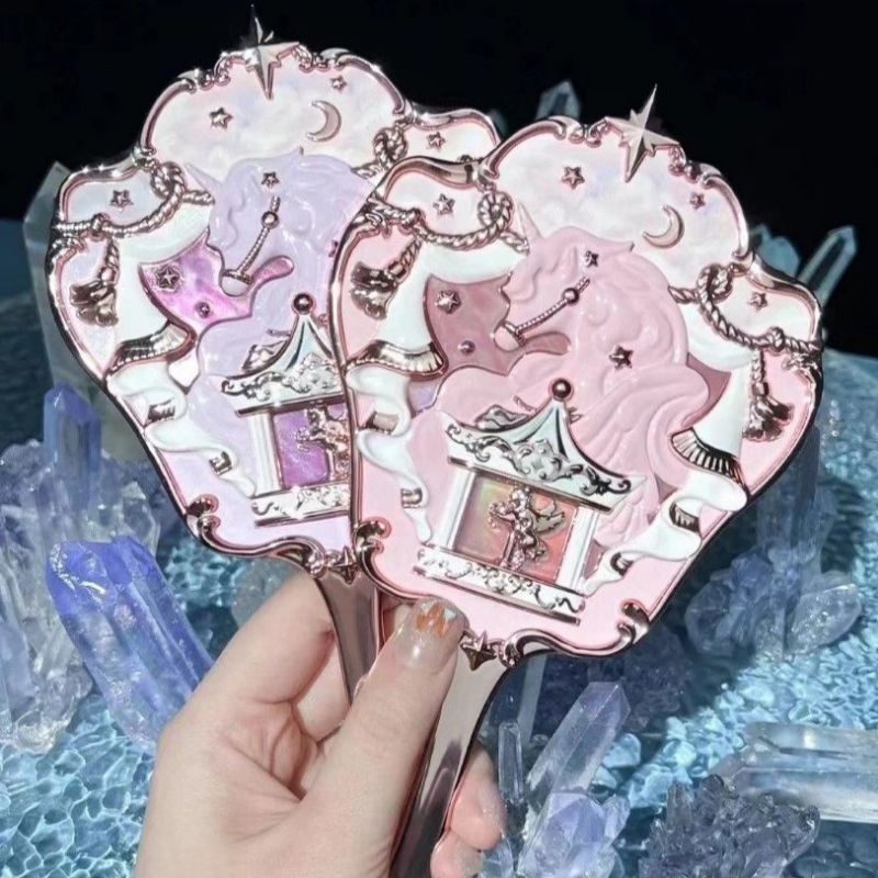 Flower Knows Unicorn Series Hand Mirror / Cermin