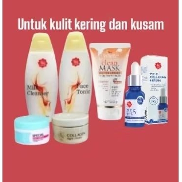 (COD) Paket Viva untuk kulit kering dan kusam 6pcs