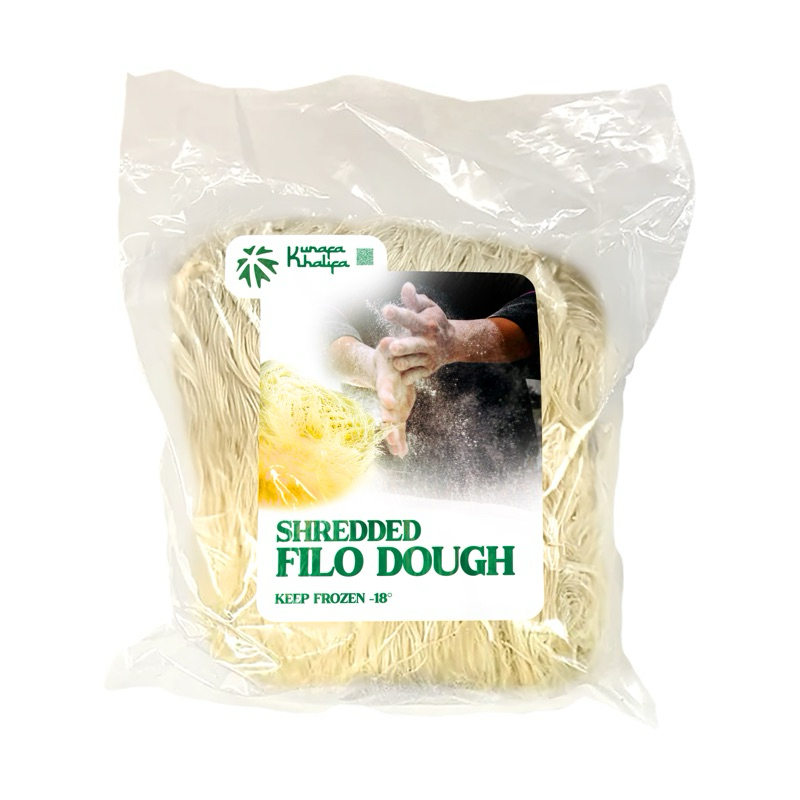 

AJINAH KUNAFA 500gr – Shredded Filo Pastry (Bahan Raw Mentah) Kadayif Kunafa Pastry Suwir