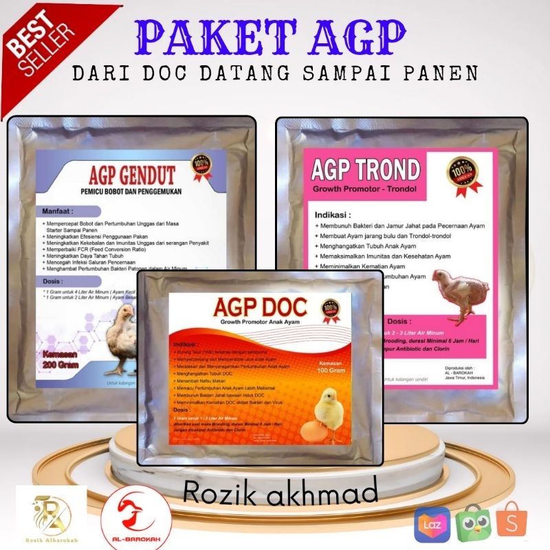 PAKET LENGKAP - AGP -AGP DOC -AGP TROND -AGP GENDUT vitamin ayam obat ayam