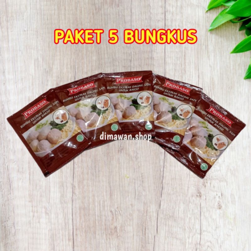 

PROBASO bumbu ekstrak daging sapi untuk bakso 10 gram ( 5pcs )