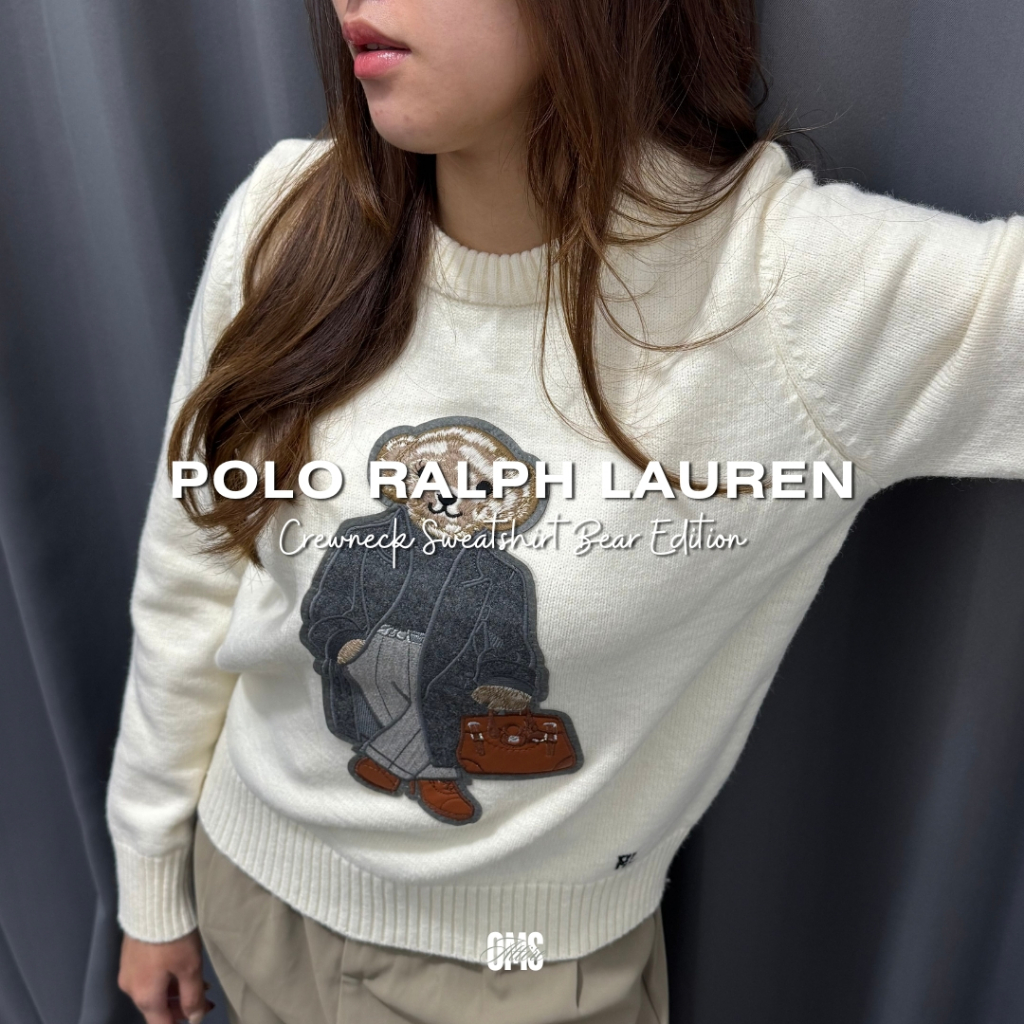 OMS l Polo Ralph Lauren - Sweater Crewneck Bear Edition Premium Fashion China Atasan Rajut Unisex Kn