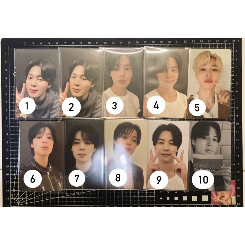 Photocard jimin standard proof face invisible undefinable rpc random ver murah