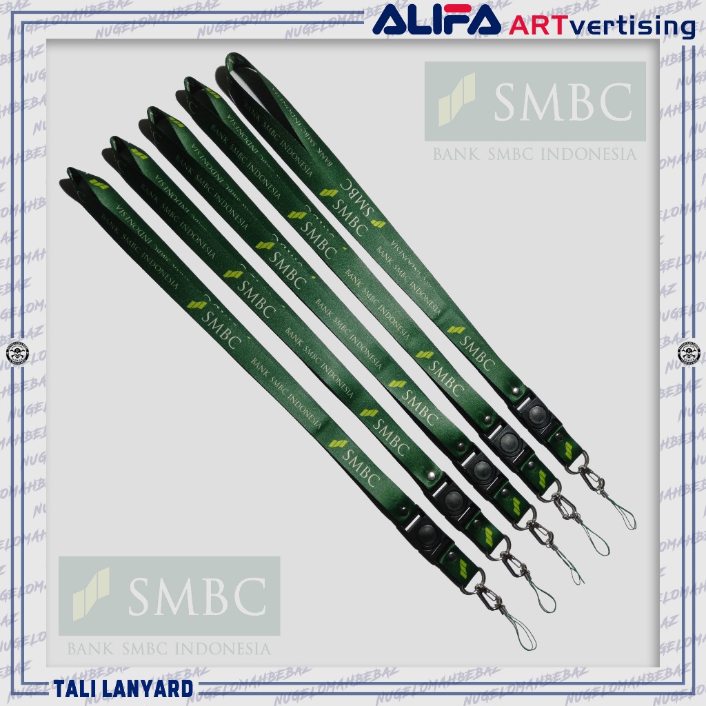 

TALI LANYARD GANTUNGAN ID CARD/HP/KUNCI/DLL. BANK SMBC INDONESIA