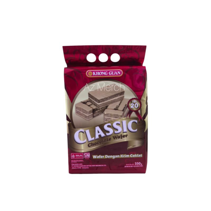 

KHONGGUAN CLASSIC WAFER CHOCOLATE ISI 20pcs 350gr