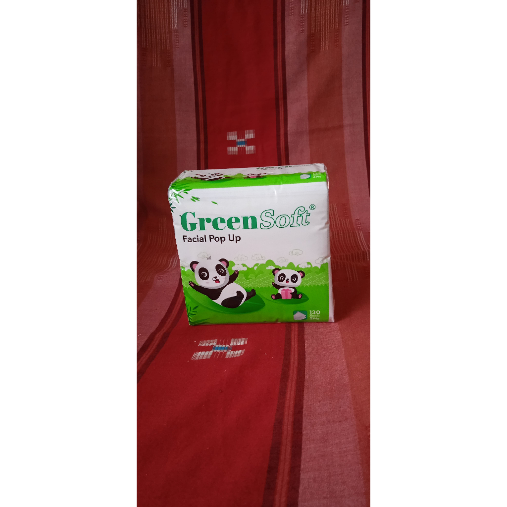 Tissue Green Soft Facial Pop Up