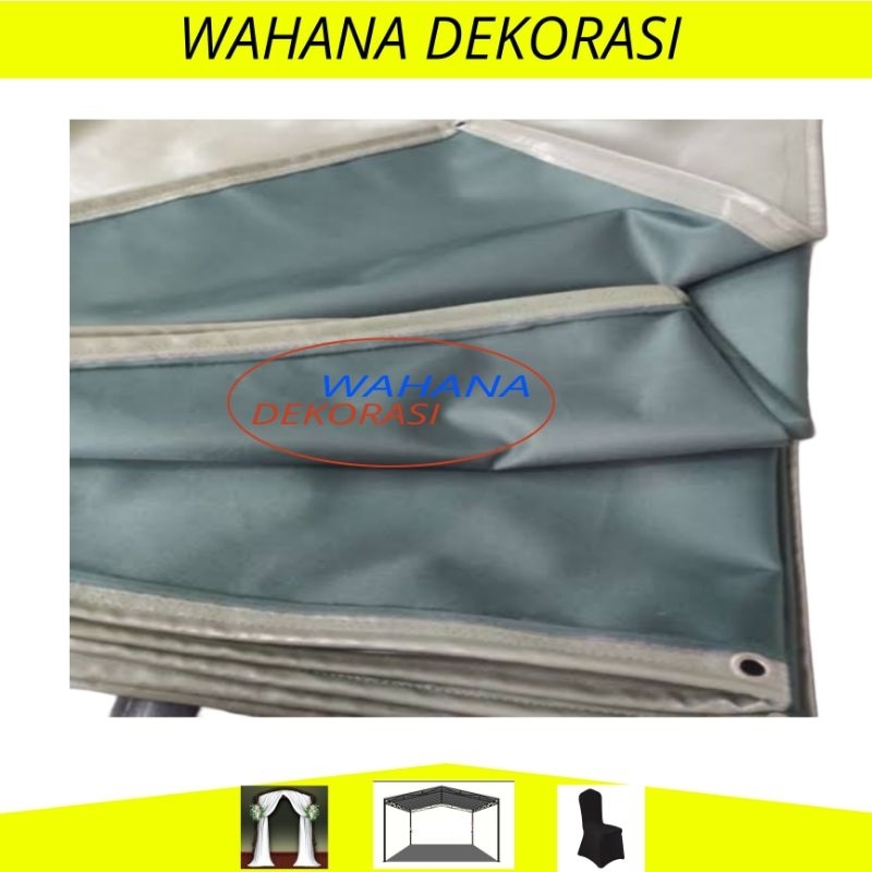 Terpal tenda semi karet 4x6