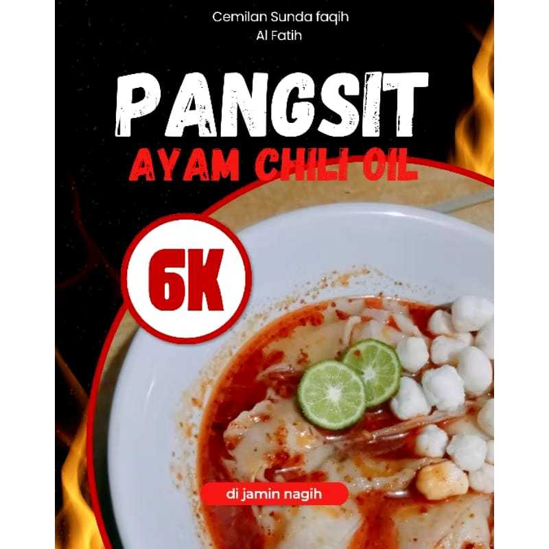 

Makanan Pangsit Ayam Kuah Chili Oil / Cemilan Pangsit Ayam Kuah Chili Oil