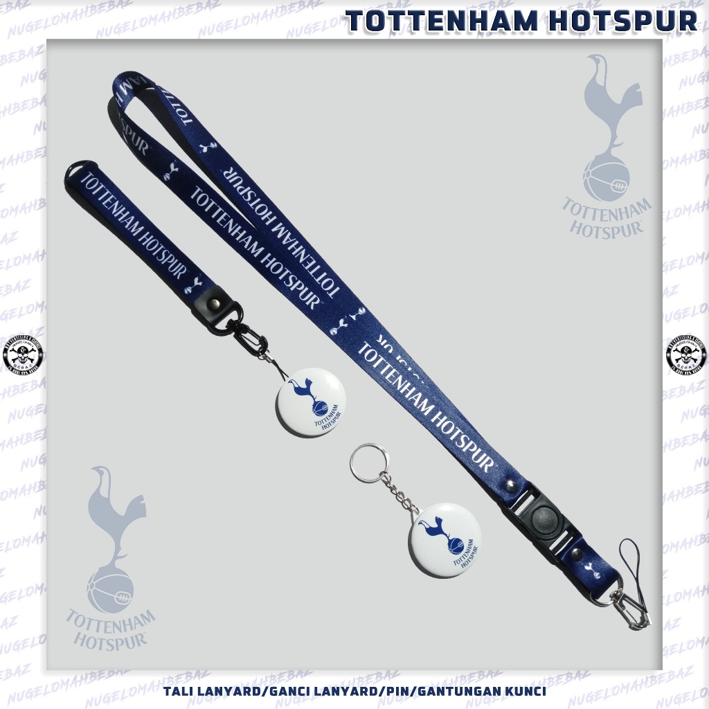 

TALI LANYARD/GANCI/PIN/GANTUNGAN KUNCI/HP/KLUB BOLA.. TOTTENHAM HOTSPUR