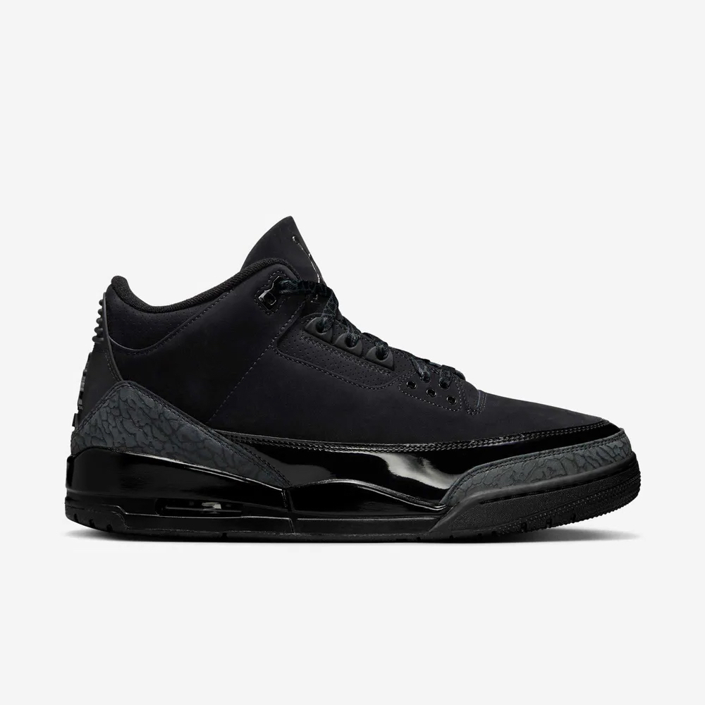 Nike Air Jordan 3 Retro Black Cat Original Resmi (100% Authentic)