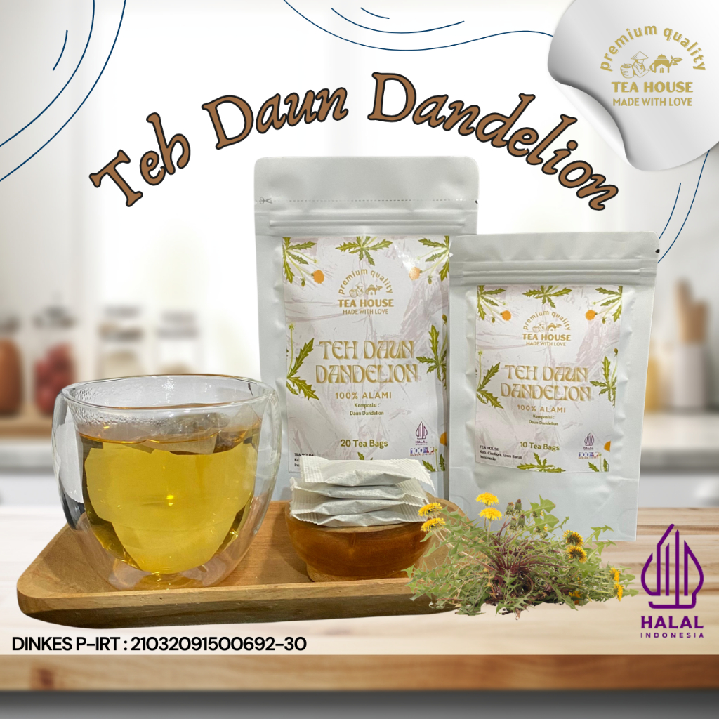 

Teh Daun Dandelion | Teh Celup Daun Dandelion Isi 10 & 20 Kantong Teh