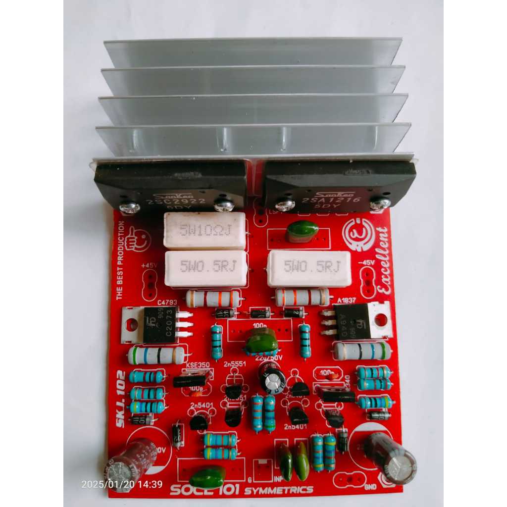 POWER OCL SIMETRIS PLUS HEATSINK DAN TR FINAL SANKEN