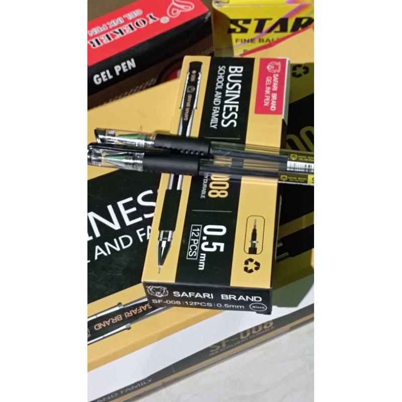 

Safari Brand Gel Pen SF-008 12 Pcs 0.5mm