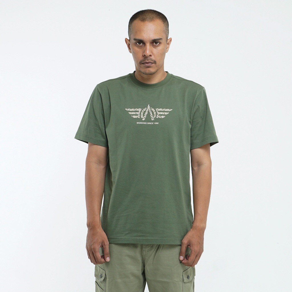 Kaos Original MGEE - Kaos Kasual Lengan Pendek Pria Original MGEE Oliver CKPR 132 Green