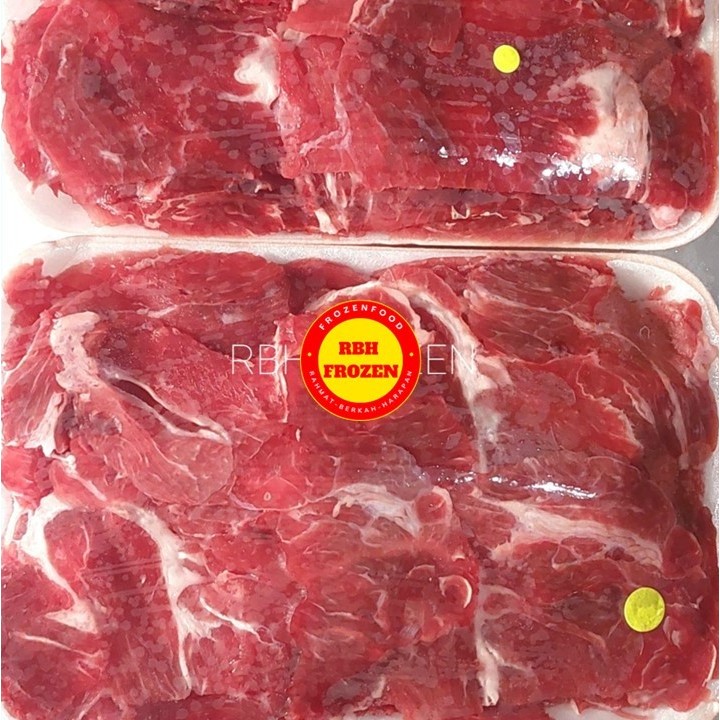 

Beef Slice Low Fat / Lean Meat / Sukiyaki / Teriyaki / Daging Sapi Slice Rendah Lemak 500 Gr