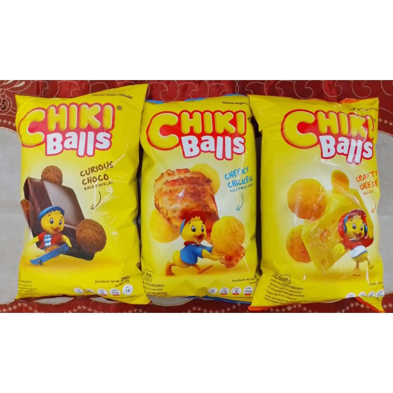 

CHIKI BALLS 200 GRAM RASA KALDU AYAM COKLAT KEJU