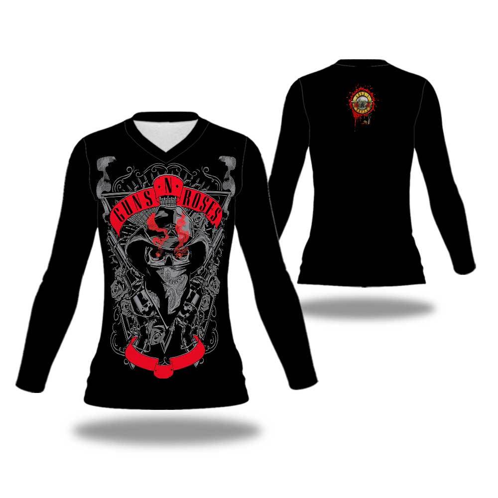 Kaos Guns N' Roses Fullprint  Baju Guns N' Roses Wanita Pria