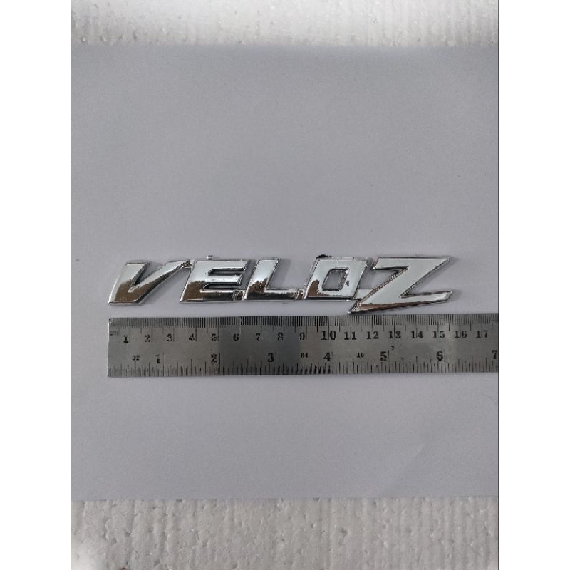 [1PC]EMBLEM LOGO TULISAN VELOZ MOBIL AVANZA VELOZ