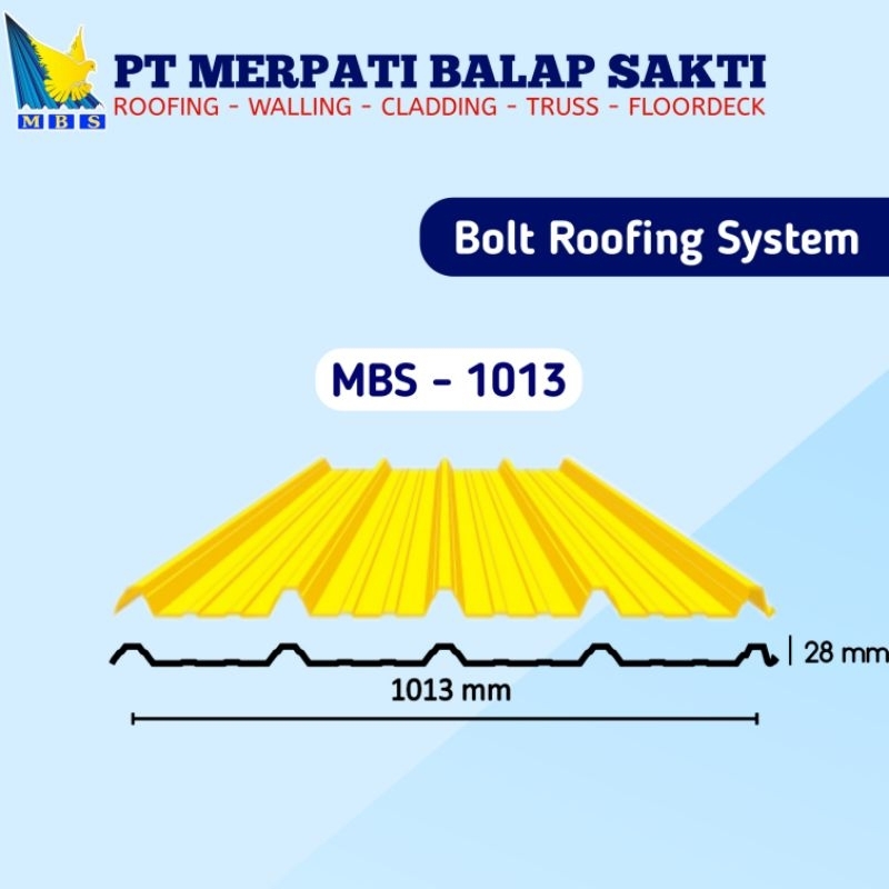 Atap Spandek MBS-1013 Warna