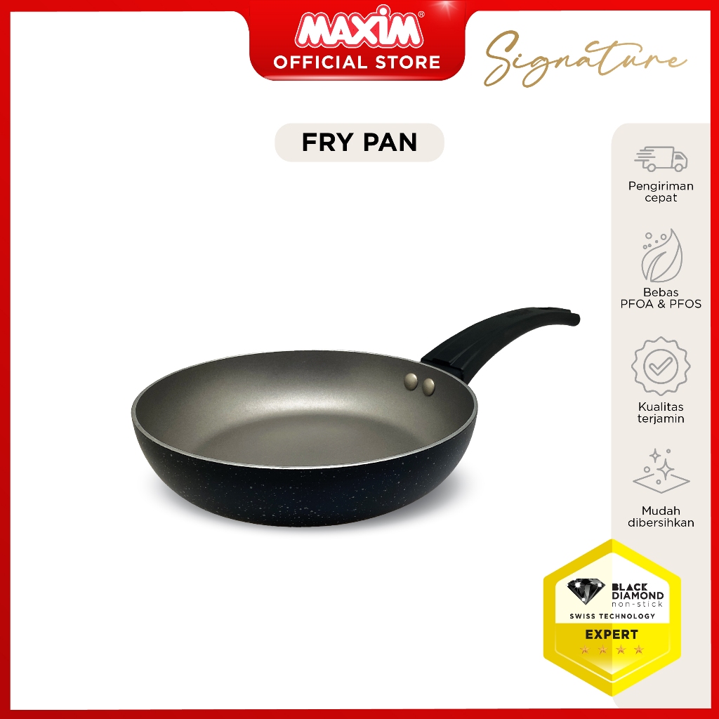 Maxim Signature Wajan Teflon Anti Lengket 20cm Frypan