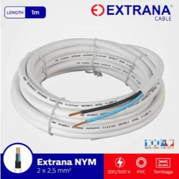 Kabel Extrana 2x2.5mm NYM SNI