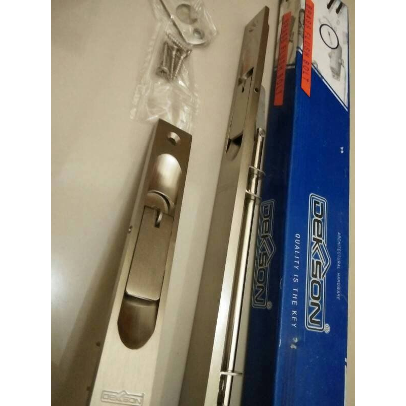 FLUSH BOLT DEKKSON FB 608 BR 36" SN Grendel Slot Pintu 36 Inch 90 Cm