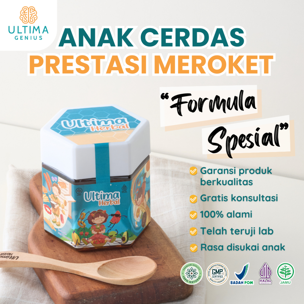 Madu Anak Pintar Dan Napsu Makan Multivitamin Omega 3 Ultima Herbal