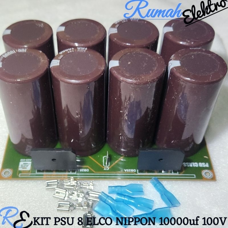 KIT PSU 8 ELCO NIPPON 10000uf 100V LENGKAP BERKUALITAS