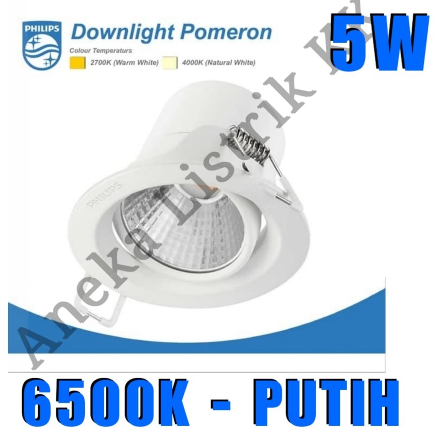 PHILIPS LED SPOTLIGHT POMERON 59775 5W Lampu SOROT SPOT 5 W WATT POMERON SPOTHLIGHT PHILIPS
