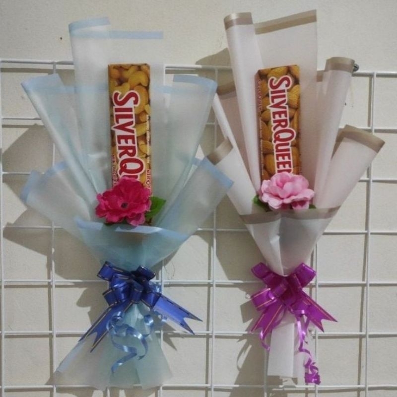 

Buket coklat Silverqueen, Bouquet bunga Silverqueen