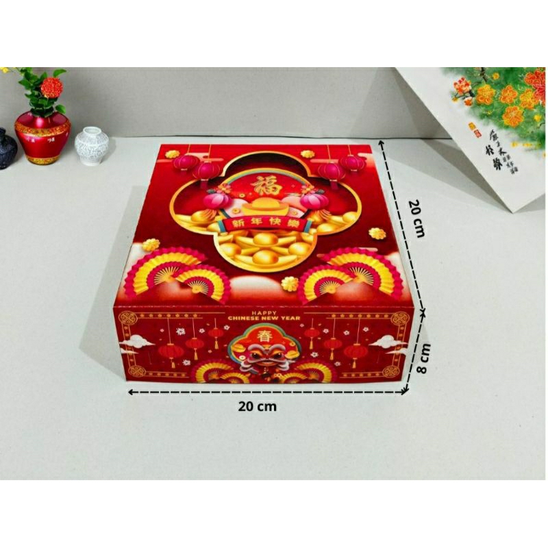 

BOX DUS PACKAGING IMLEK/HAMPERS IMLEK/20x20x8/ 22X22x8/DUS LAPIS SINCHIA MERAH