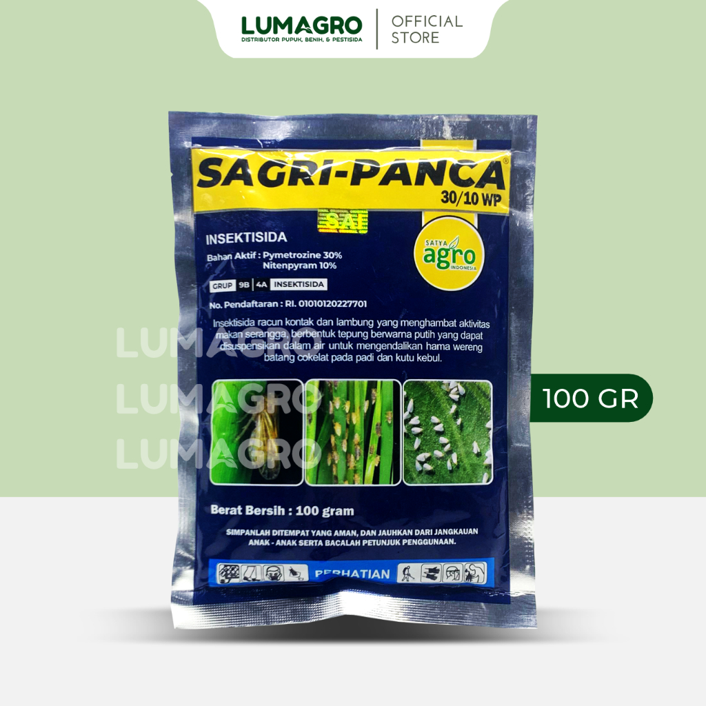 Insektisida Sagri Panca 100gr Pimetrozin Nitenpiram Pembasmi Wereng 100 Gram