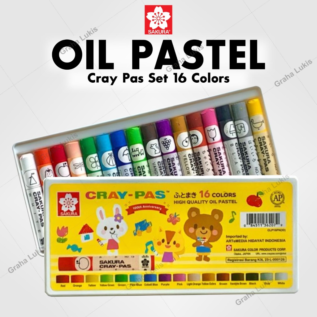 

Sakura Cray - Pas 16 Colours / Hight Quality Oil Pastel
