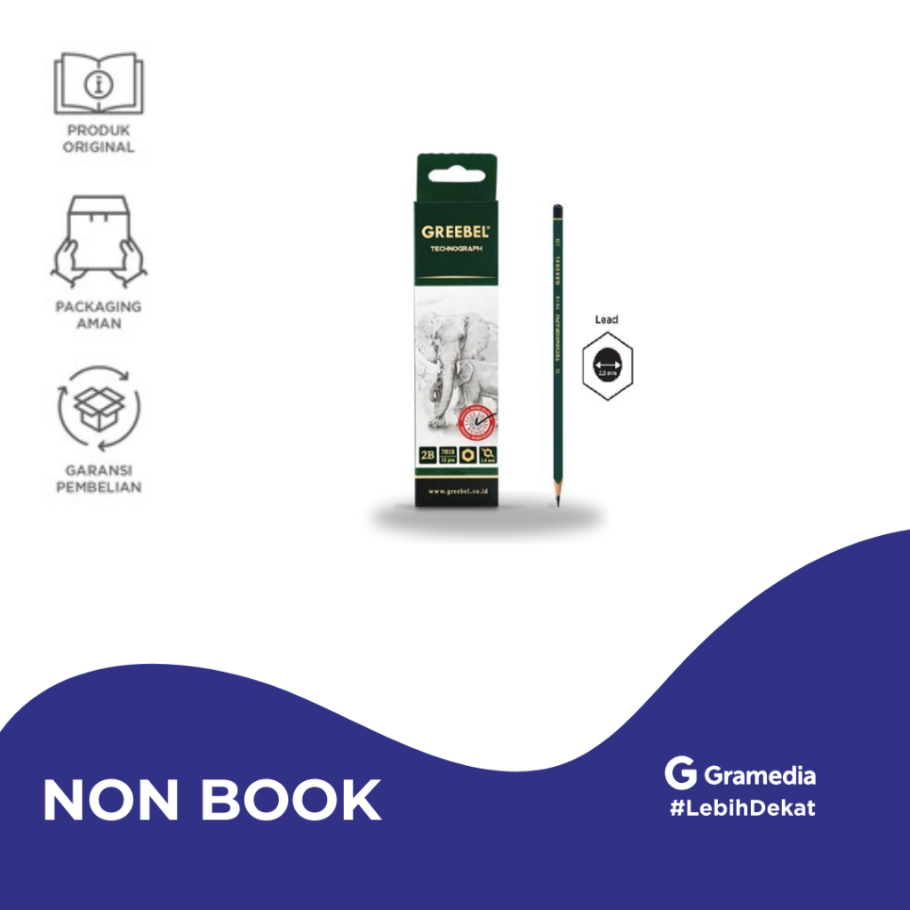 

PENCIL GREEBEL 7018 2B (12 PCS/SET) - Gramedia Jember