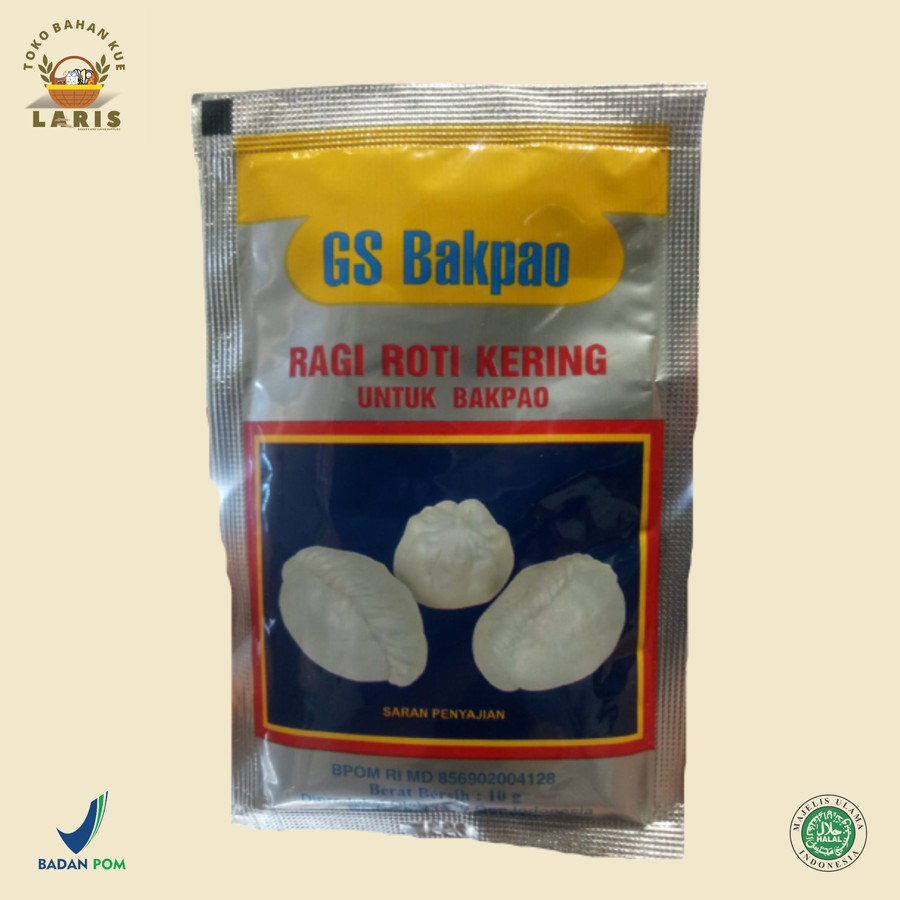 

GS BAKPAO RAGI ROTI KERING KEMASAN SACHET 10 GRAM