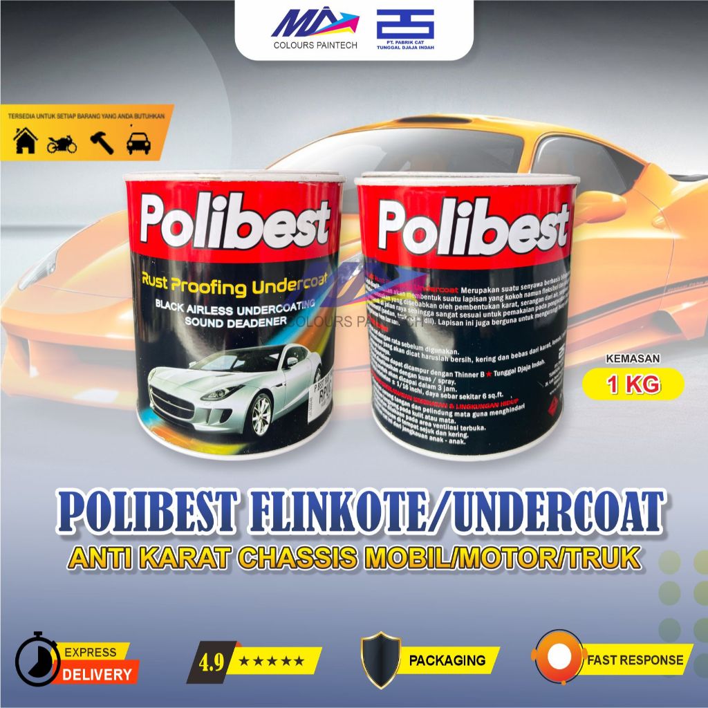FLINKOTE RPUC POLIBEST CAT ANTIKARAT MOBIL MOTOR 1 KG
