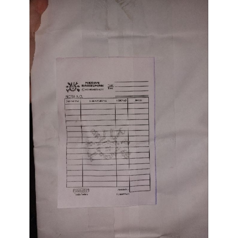 

Faktur patricia 1/4 folio rangkap 2 putih kuning