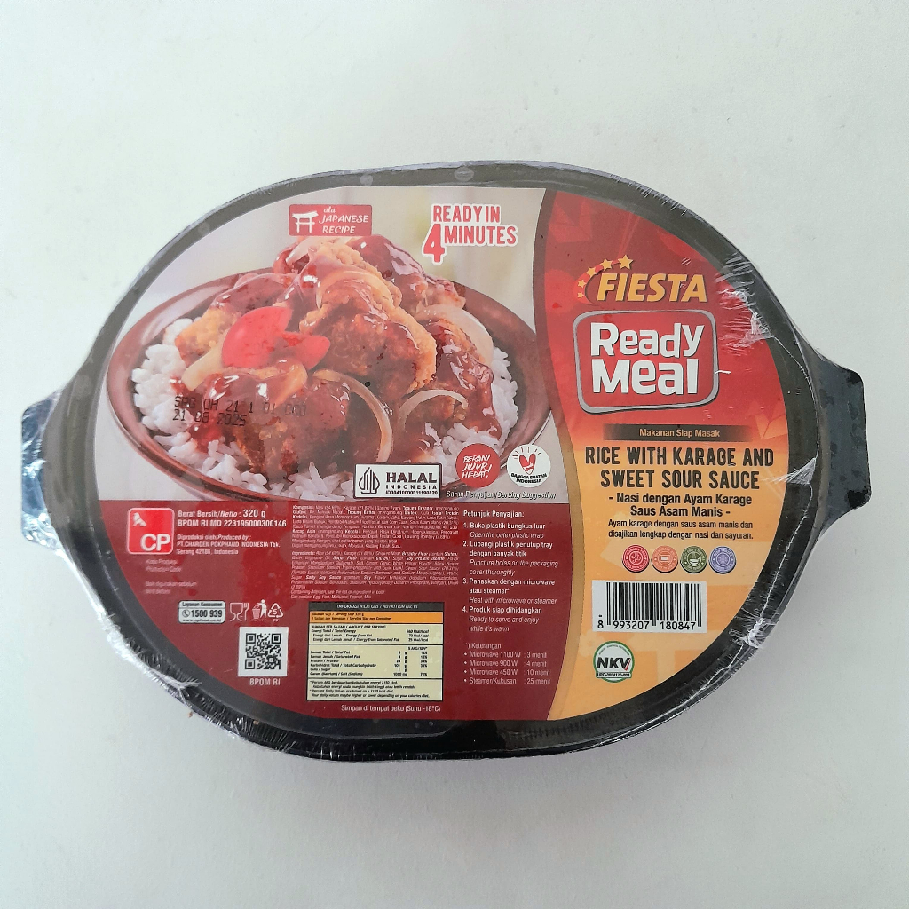 

FIESTA ready meal rice with karage and sweet sour sauce 320gr