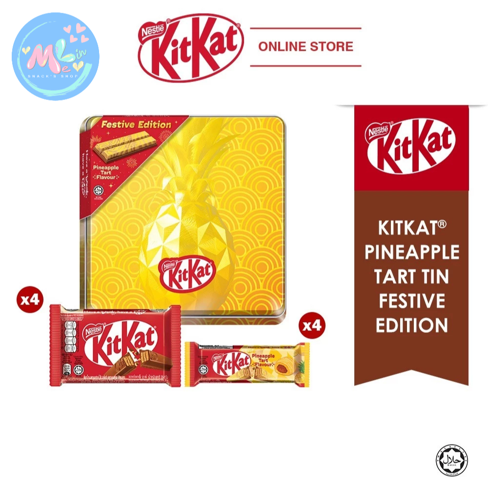Kitkat special edition golden pineapple tin